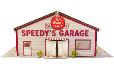 Speedy's Garage Photo Real scale building kit for BK 6422, front view