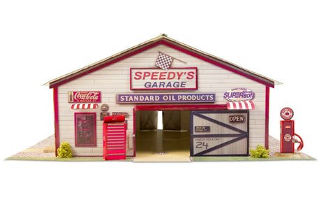Speedy's Garage Photo Real scale building kit for BK 6422, side view