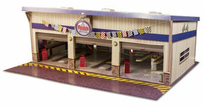 Pit Stop Garage Photo Real scale building kit for BK 6423, main view