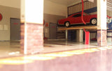 Pit Stop Garage Photo Real scale building kit for BK 6423, rear view
