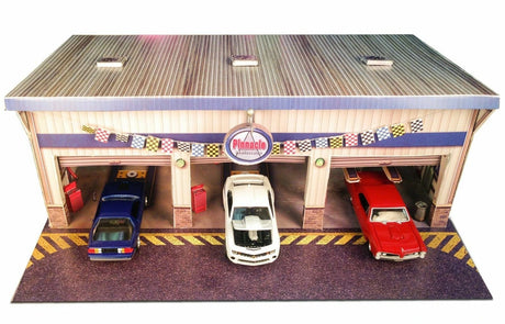 Pit Stop Garage Photo Real scale building kit for BK 6423, package view