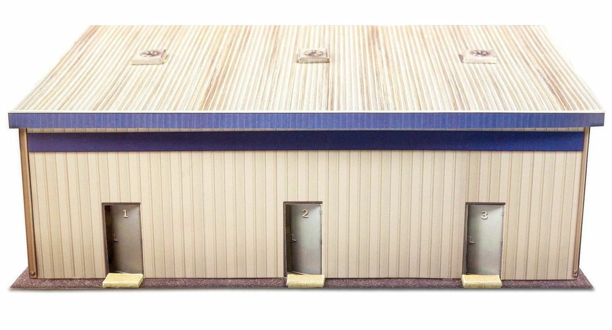 Pit Stop Garage Photo Real scale building kit for BK 6423, front view