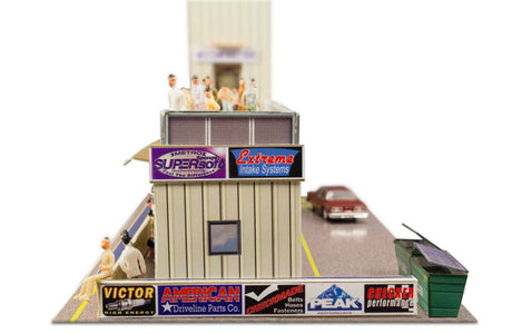 Press & Media Tower Photo Real scale building kit for BK 6424, top view