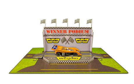 1/64 "winners Podium Photo Real scale building kit for BK 6427, main view