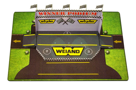 1/64 "winners Podium Photo Real scale building kit for BK 6427, side view