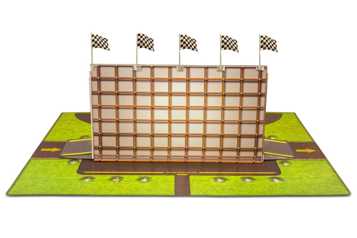 1/64 "winners Podium Photo Real scale building kit for BK 6427, side view