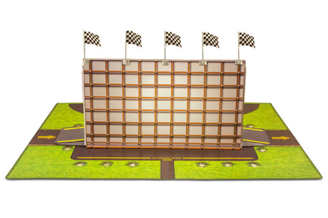1/64 "winners Podium Photo Real scale building kit for BK 6427, side view