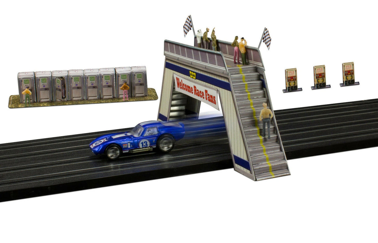 1/64 "pedestrian Bridge Photo Real scale building kit for BK 6428, side view