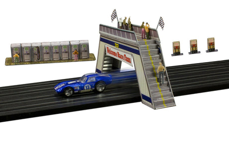1/64 "pedestrian Bridge Photo Real scale building kit for BK 6428, side view