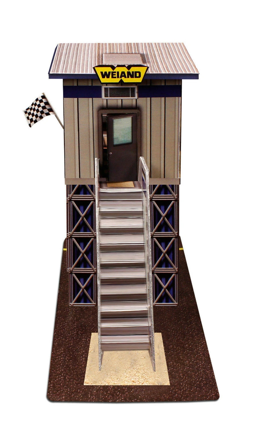 1/64 "marshalling Tower Photo Real scale building kit for BK 6429, rear view