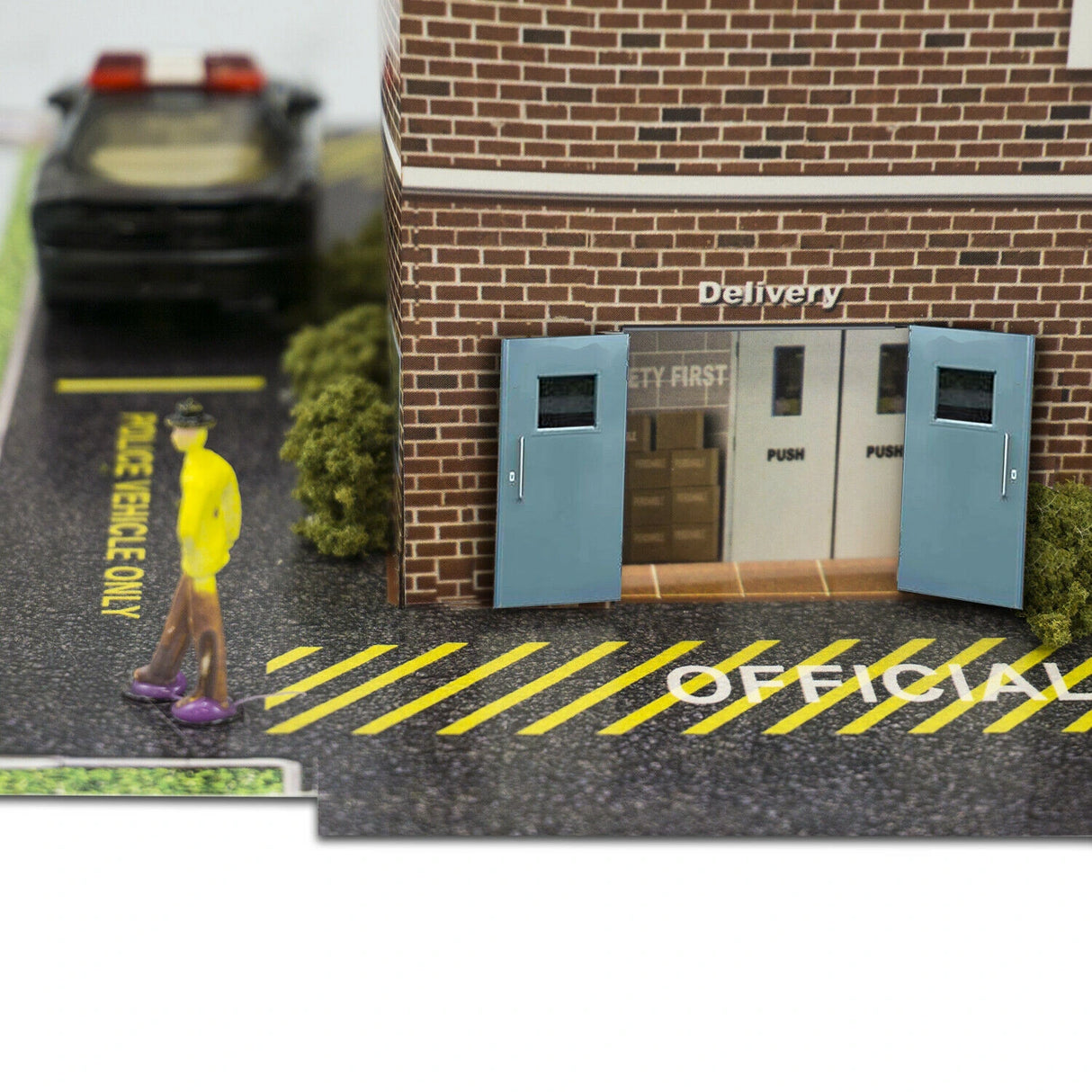 Police Station Photo Real scale building kit for BK 6433, side view