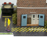 Police Station Photo Real scale building kit for BK 6433, side view