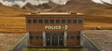 Police Station Photo Real scale building kit for BK 6433, top view