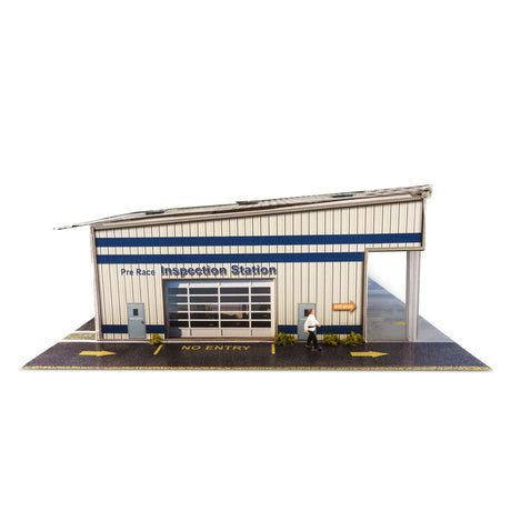 Pre-race Inspection Station Photo Real scale building kit for BK 6442, detail view