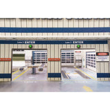 Pre-race Inspection Station Photo Real scale building kit for BK 6442, rear view