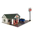Leroy's Gas Station Photo Real scale building kit for BK 6447, main view
