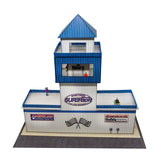 Track Tower Photo Real scale building kit for BK 6461, rear view