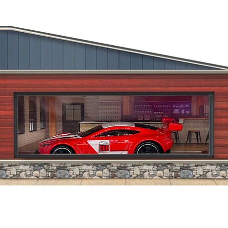 1/64 Racers Lounge Photo Real scale building kit for BK 6476, side view