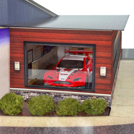 1/64 Racers Lounge Photo Real scale building kit for BK 6476, rear view