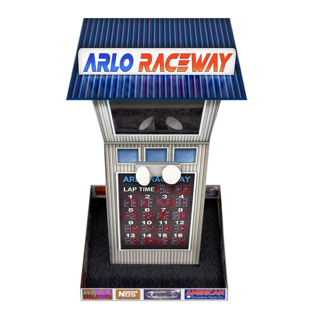 Arlo Raceway Tower Photo Real scale building kit for BK 6478, front view