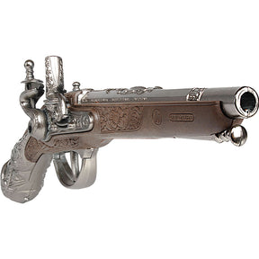 Antique-style single-barrel pistol replica, detailed metal prop for Gonher 40/0