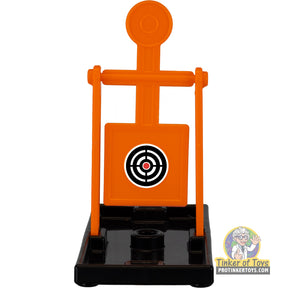 Orange plastic swinger target for rubber band guns for Magnum Rubber Band Guns GL2SWNGR-P