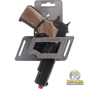 Black 1911 style pistol with attached holster for toy gun for Gonher 3125/6