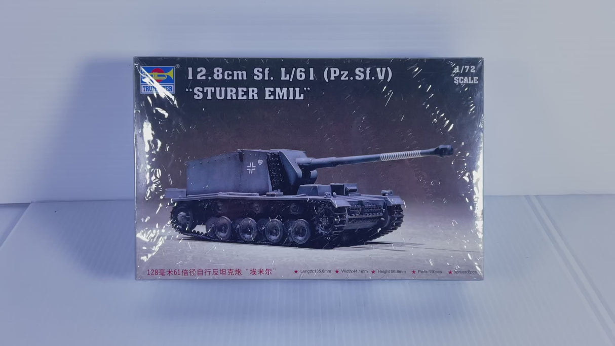 12.8cm Sf. L/61 (Pz.Sfl.IV) "Sturer Emil" 1:72 | 07210 | Trumpeter