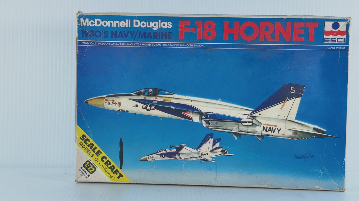 McDonnell Douglas F-18 Hornet 1980s Navy/Marines Strike Fighter 1:72 | SC-9001 | Scale Craft Models