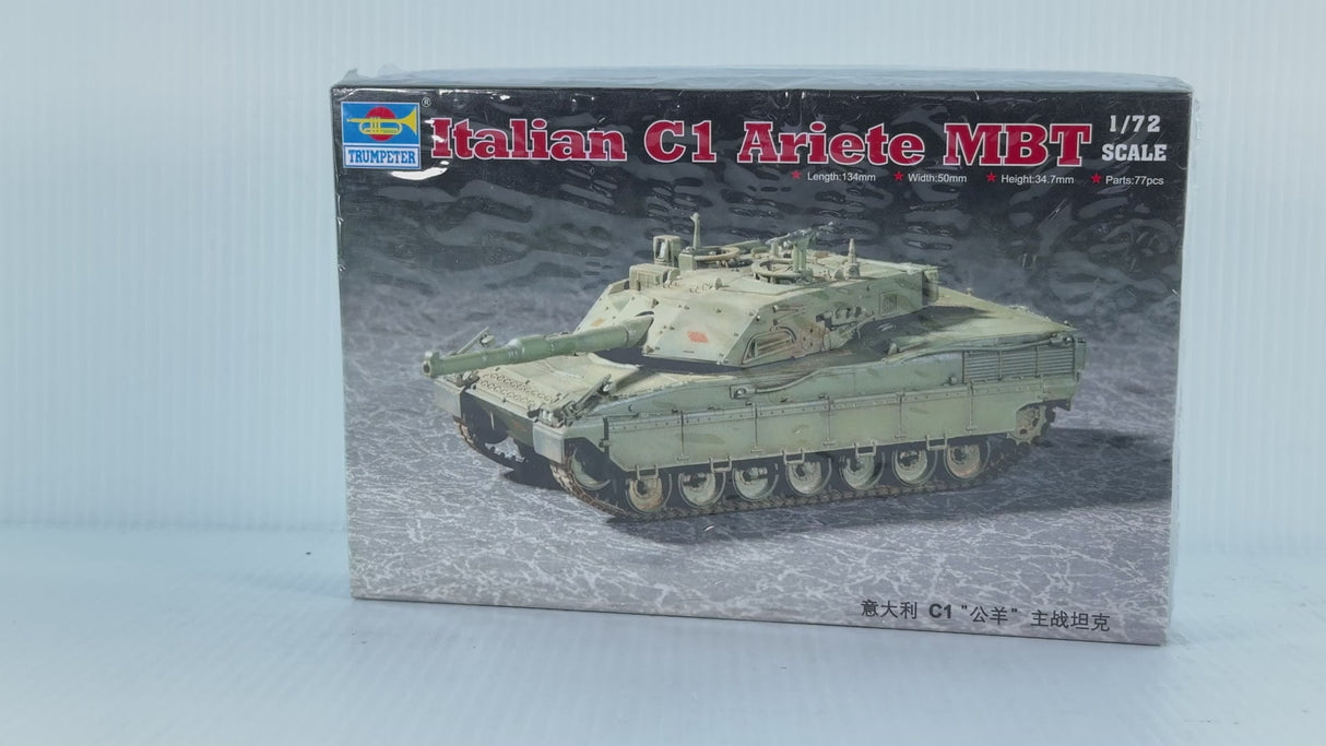 Italian C1 Ariete MBT 1:72 | PENDING-87222001-07031222-C078 | Trumpeter