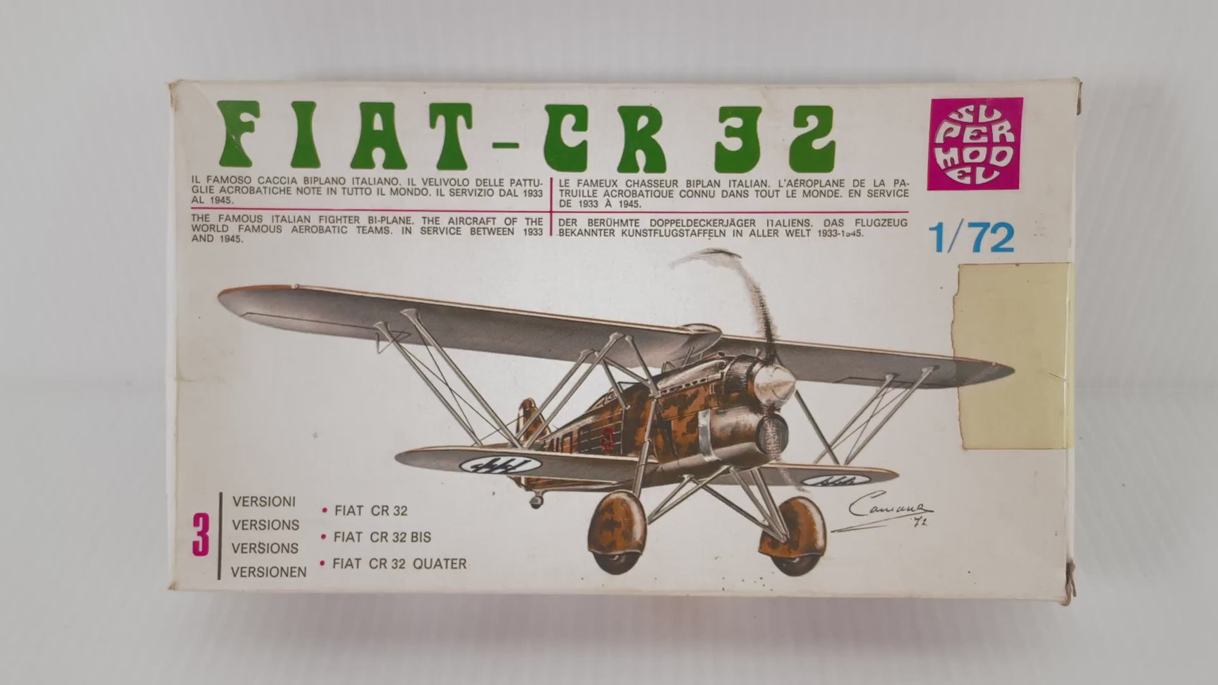 FIAT-CR 32 1:72 | PENDING-1692001-08111414-C270 | Needs Brand Review