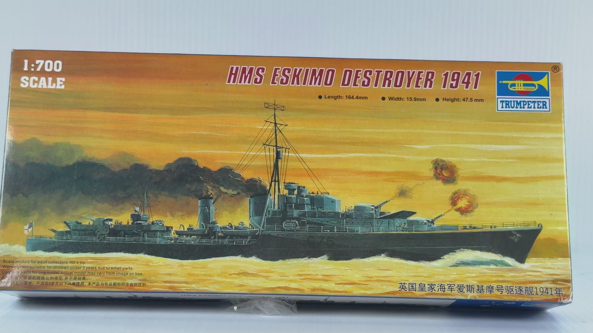HMS Eskimo Destroyer 1941 1:700 | 05794 | Trumpeter