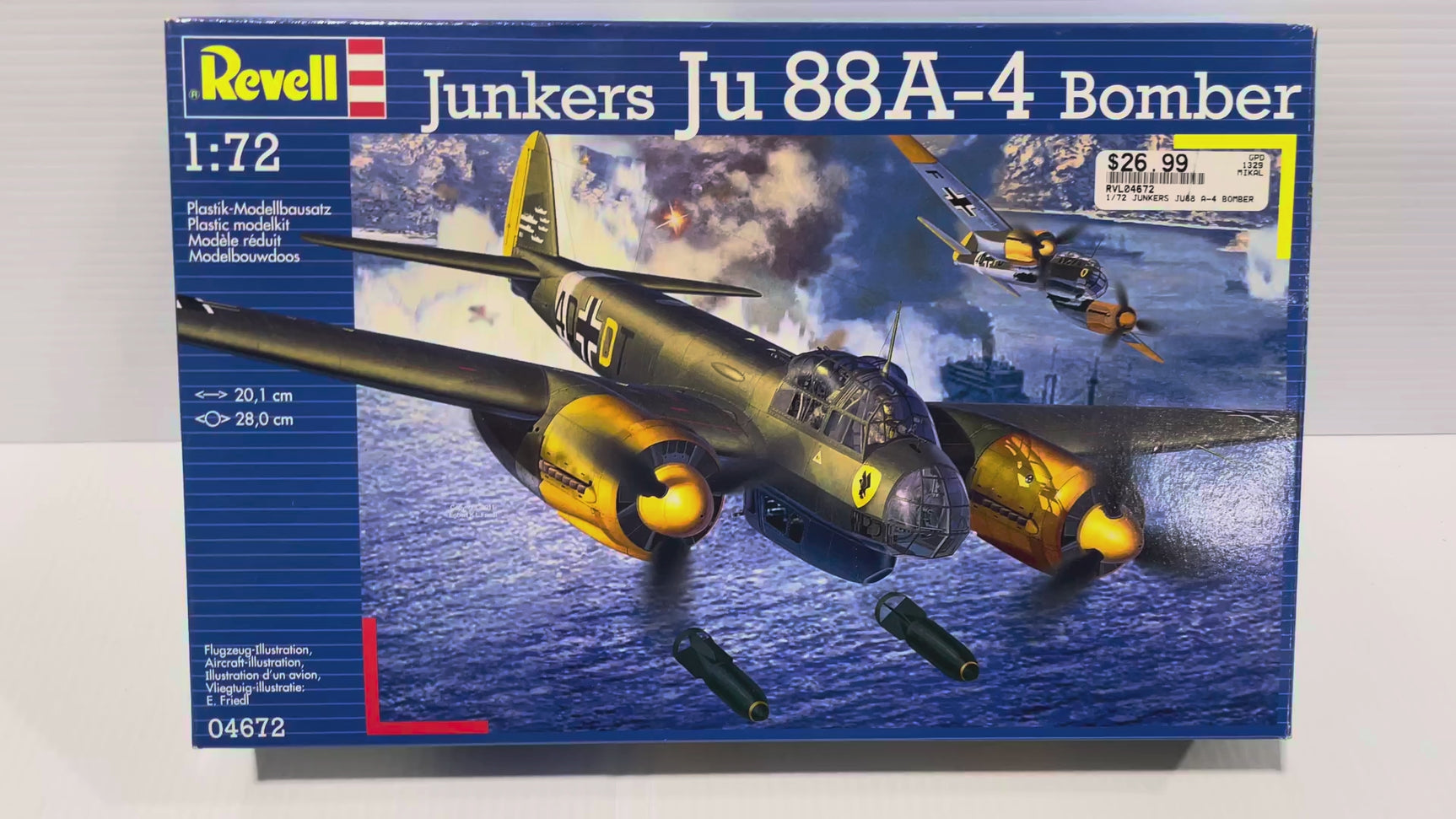 Junkers Ju 88 A-4 Bomber 1:72 | 04672 | Revell