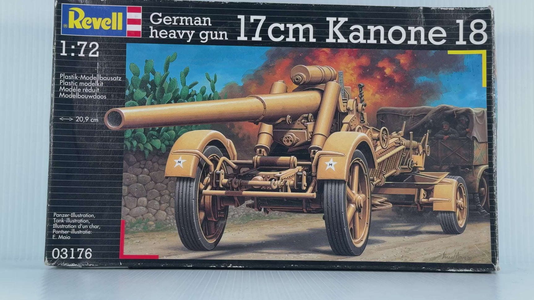 German heavy gun 17cm Kanone 18 1:72 | 03176 | Revell