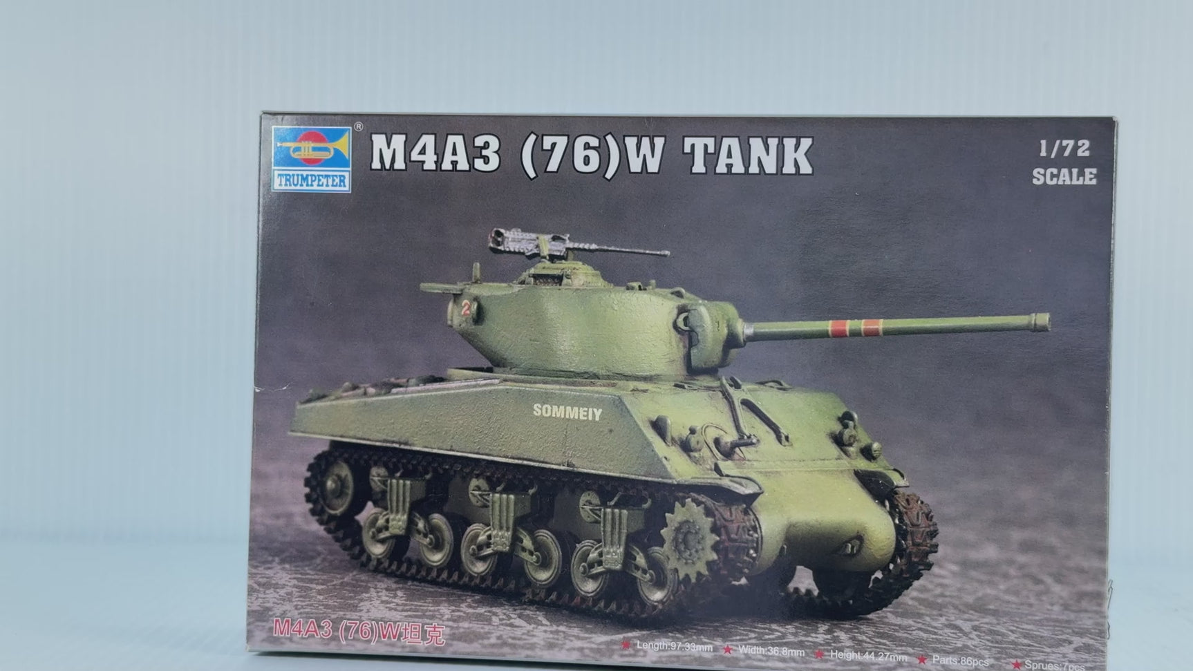 M4A3 (76)W Tank 1:72 | 07222 | Trumpeter
