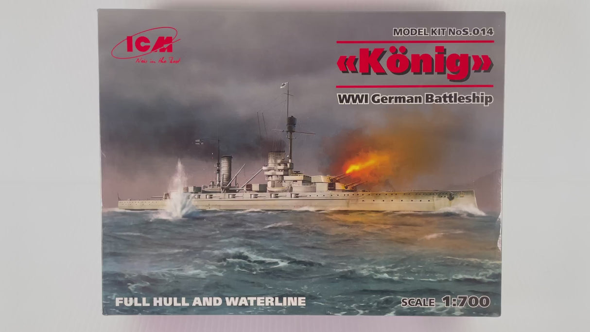 WWI German Battleship SMS Konig 1:700 | S.014 | ICM