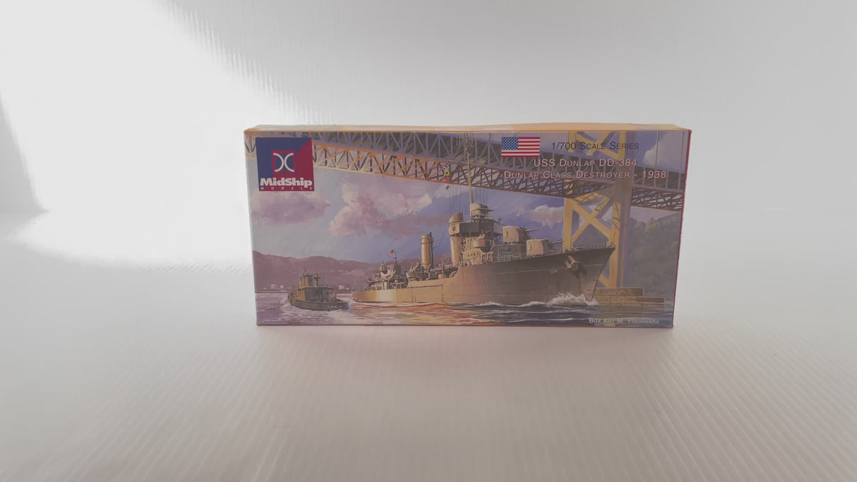 USS Dunlap DD-384 Dunlap Class Destroyer 1938 1:700 | PENDING-1692001-07101159-C194 | Needs Brand Review