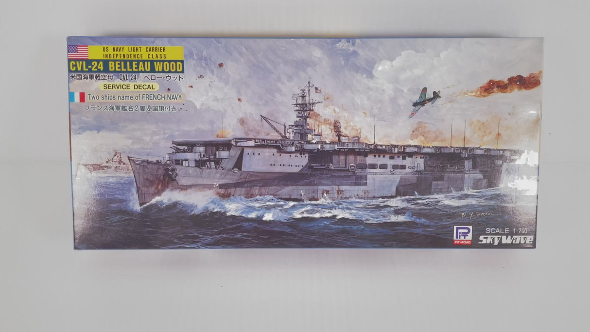 US Navy Light Carrier CVL-24 Belleau Wood 1:700 | SW-2500 | Needs Brand Review