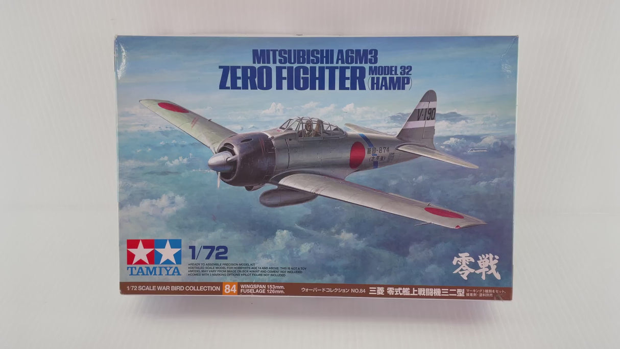 Mitsubishi A6M3 Zero Fighter Model 32 (Hamp) 1:72 | 60784 | Tamiya