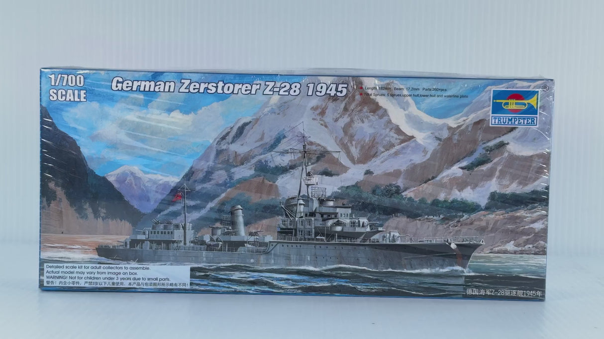 German Zerstorer Z-28 1945 1:700 | 05790 | Trumpeter