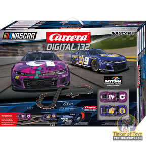 NASCAR race car set with track pieces for digital racing fun for Carrera Digital 132 20030042