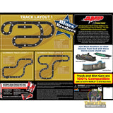 Slot car track layout for Blues Brothers race set for Auto World SRS360