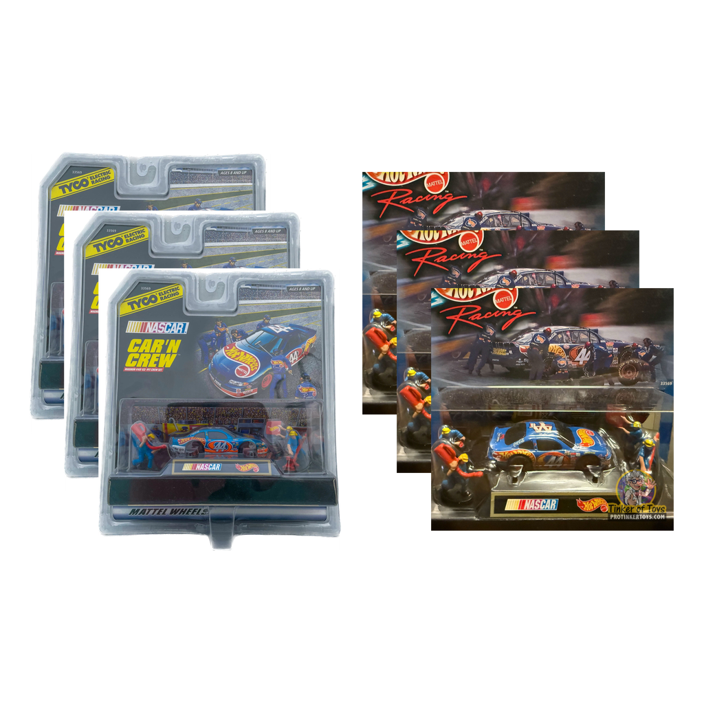 The Kyle Petty Six Pack HO Slot Car 6-Car Bundle — Tyco bundle collage