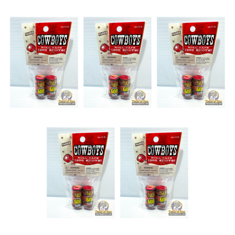 Roll Caps 5-Pack — 6,000 Shots | 912 | Parris Toys bundle collage