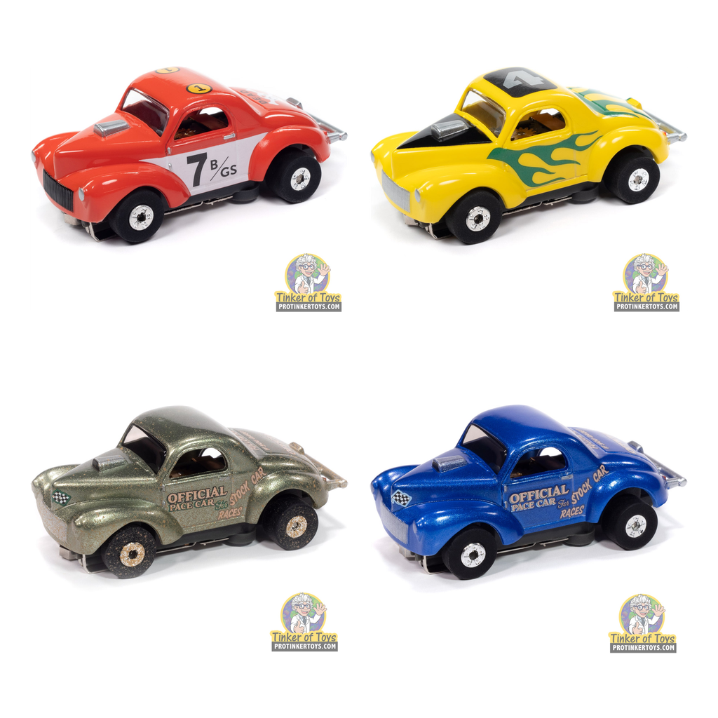 Thunderjet 1941 Willys Coupe Gasser 1B 4-Car Bundle — Auto World bundle collage