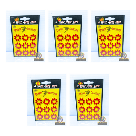 8 Shot Ring Caps 5-Pack — 360 Shots | 913 | Parris Toys bundle collage