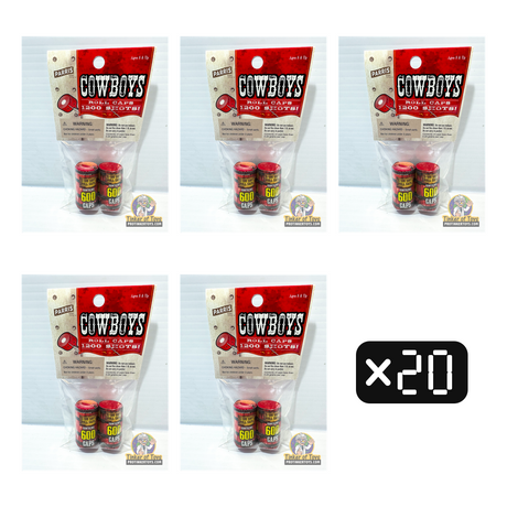 Roll Caps 20-Pack — 24,000 Shots | 912 | Parris Toys bundle collage
