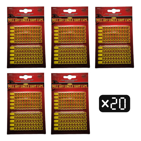 Single Shot Caps 20-Pack — 2,000 Shots | 917 | Parris Toys bundle collage