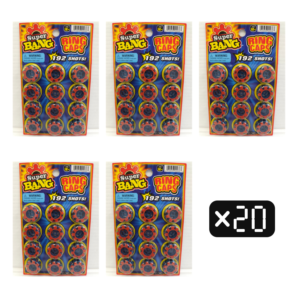 8 Shot 24 Ring Caps 20-Pack — 3,840 Shots | 936 | Super Bang bundle collage