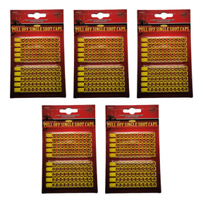Single Shot Caps 5-Pack — 500 Shots | 917 | Parris Toys bundle collage